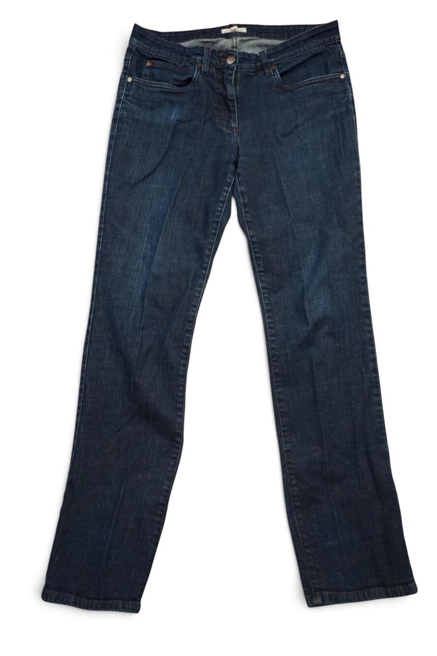 Eileen Fisher Jeans Womens 6 30x30 Blue Medium Wash Mid Rise Straight Denim